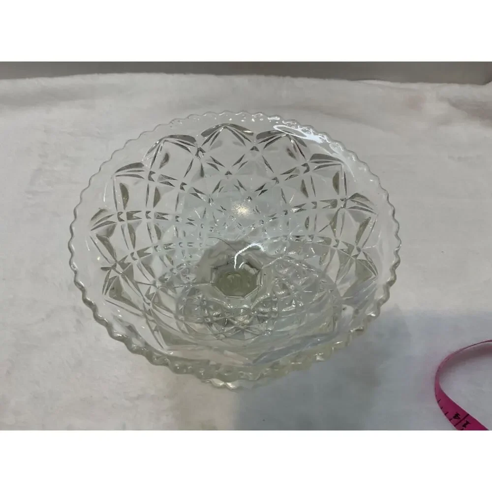 Vintage‎ American Brilliant Cut Glass Compote Candy/Nut Dish - Elegant